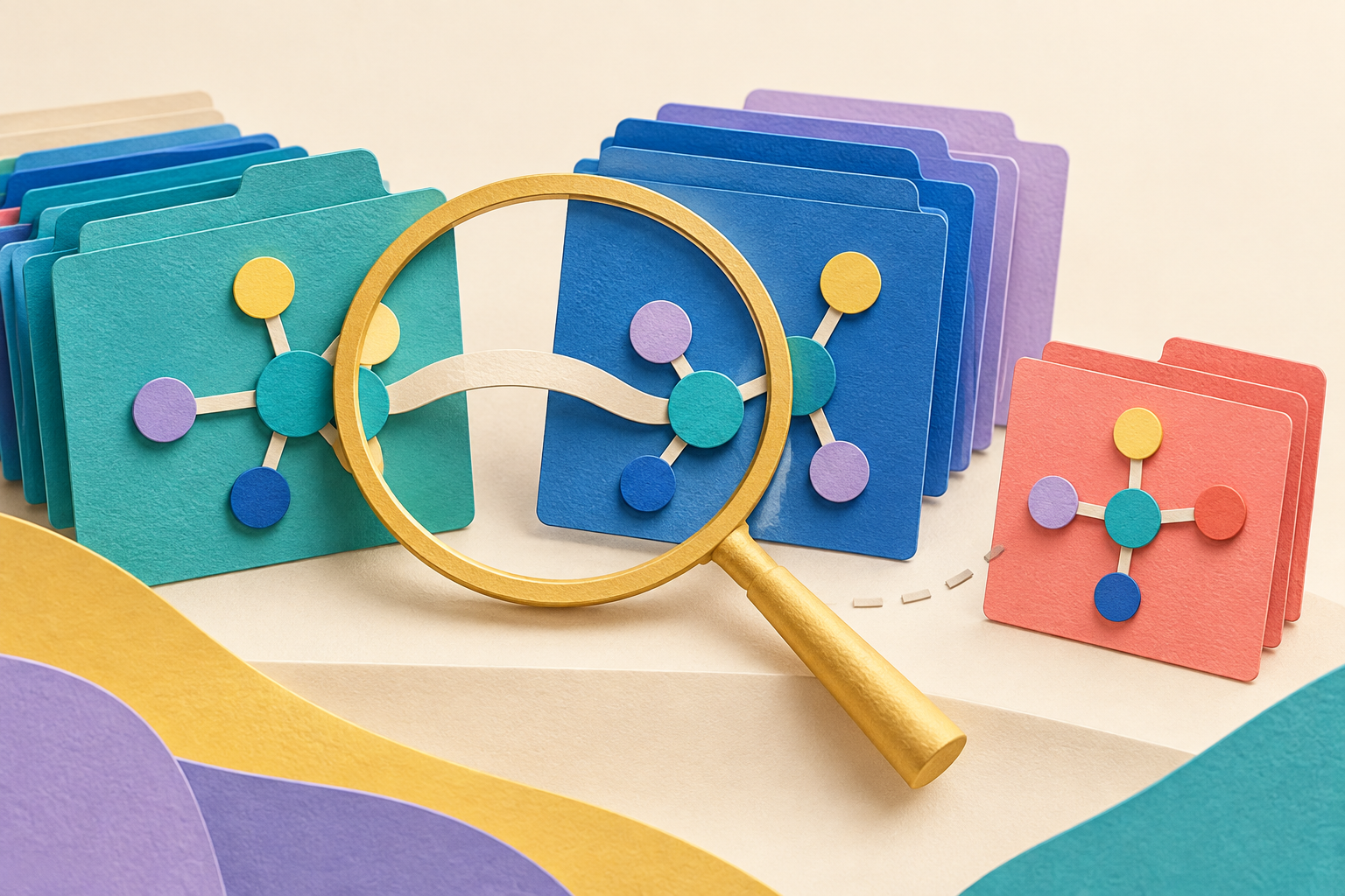 Colorful conceptual illustration of research identification, not Testagen hormone data.